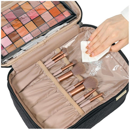 Double Layer Cosmetics Bag